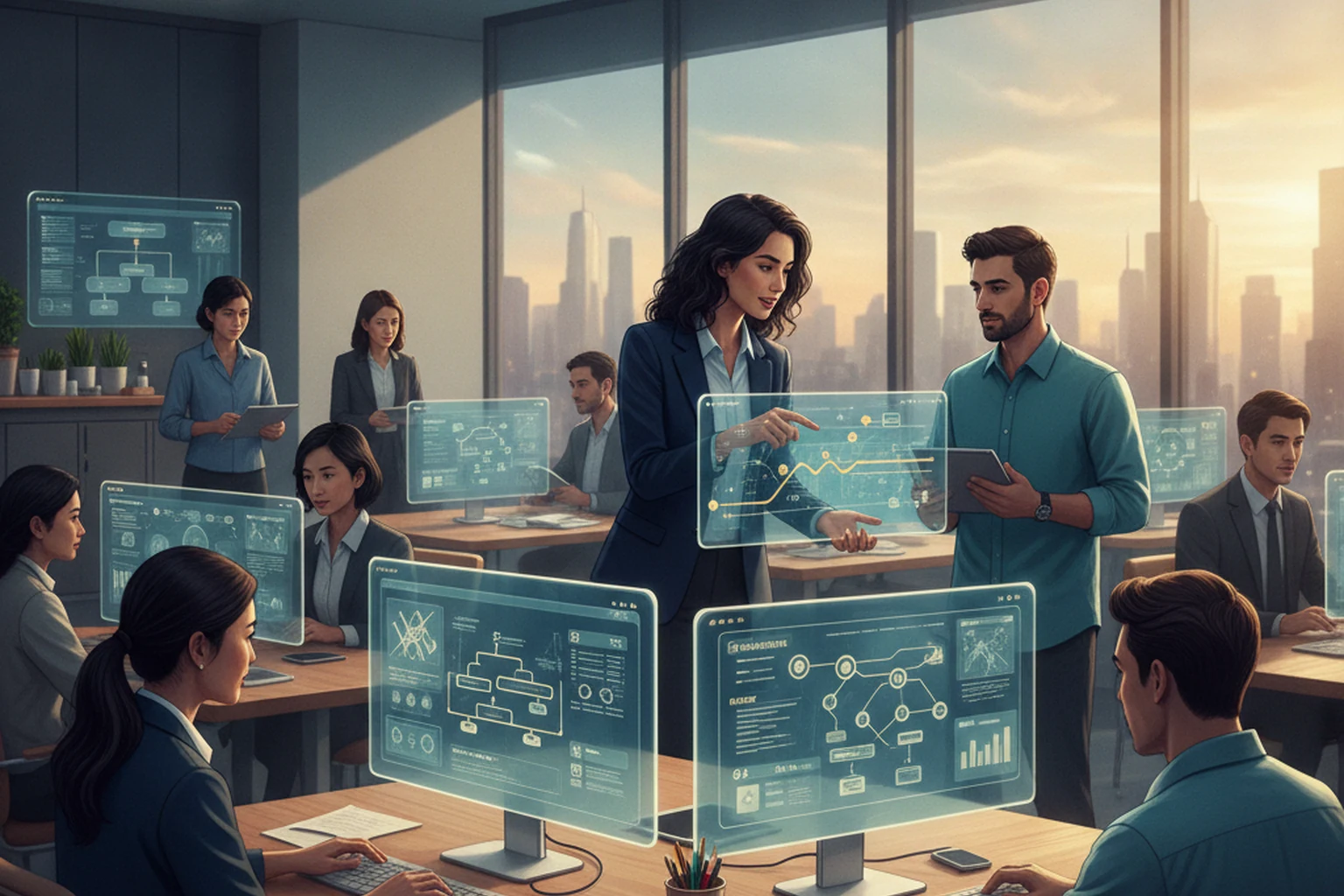 Overseas Virtual Assistant Operations: Change Control Record editorial illustration