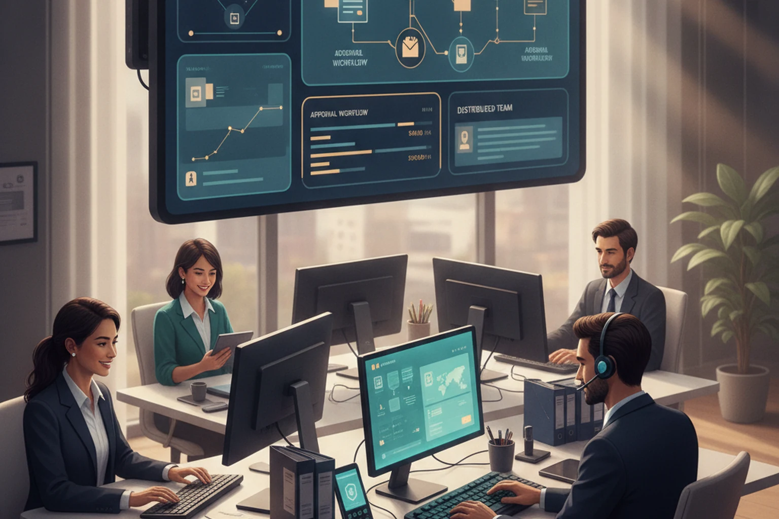 Overseas Virtual Assistant Operations: Weekly Decision Brief editorial illustration